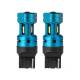 Set 2 becuri semnalizare T20, LED CSP, 12-24V, 7440 W21W, cu lupa, Canbus, alb, 04254 Amio