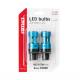 Set 2 becuri pozitie frana T20, LED CSP, 12-24V, 7443 W21/5W, cu lupa, Canbus, alb, 04255 Amio