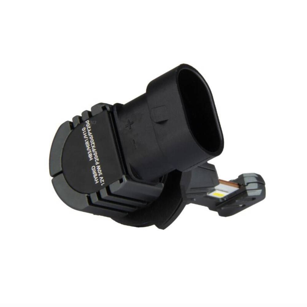 Set 2 becuri HB3, HIR1, H10, Led CSP, 12V, 60W, 5600lm, 6000K, Canbus, aluminiu, Hybrid 04117 Amio