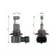 Set 2 becuri HB3, HIR1, H10, Led CSP, 12V, 60W, 5600lm, 6000K, Canbus, aluminiu, Hybrid 04117 Amio