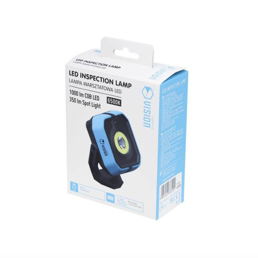 Lanterna LED-COB, 13W, 1350lm, reincarcabila USB, cu magnet, doua surse de lumina, 2500mAh, 6500K, Heavy Duty, Vision 63310 Carmotion Lanterna LED-COB, 13W, 1350lm, reincarcabila USB, cu magnet, doua surse de lumina, 2500mAh, 6500K, Heavy Duty, Vision 63310 Carmotion