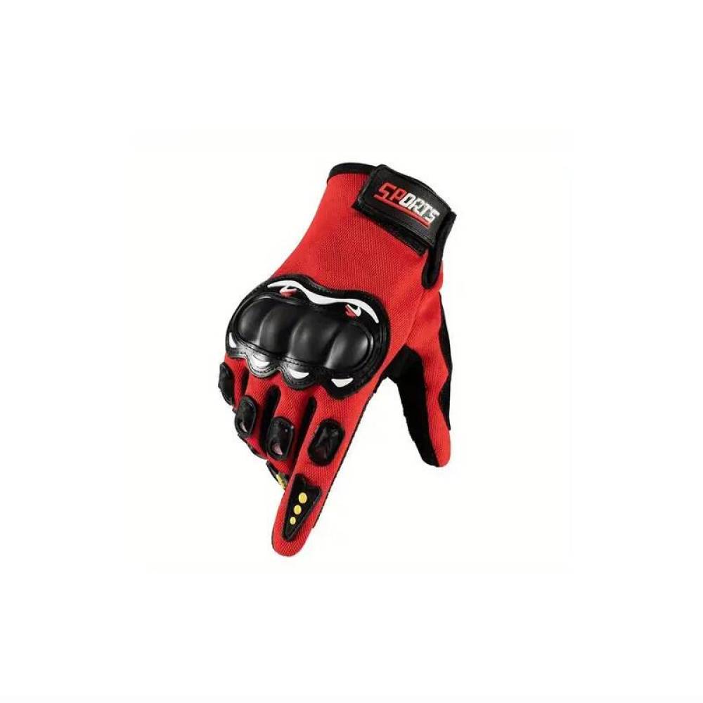 Set 2 manusi moto rosii, deget touchscreen, 11371