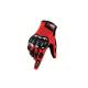 Set 2 manusi moto rosii, deget touchscreen, 11371