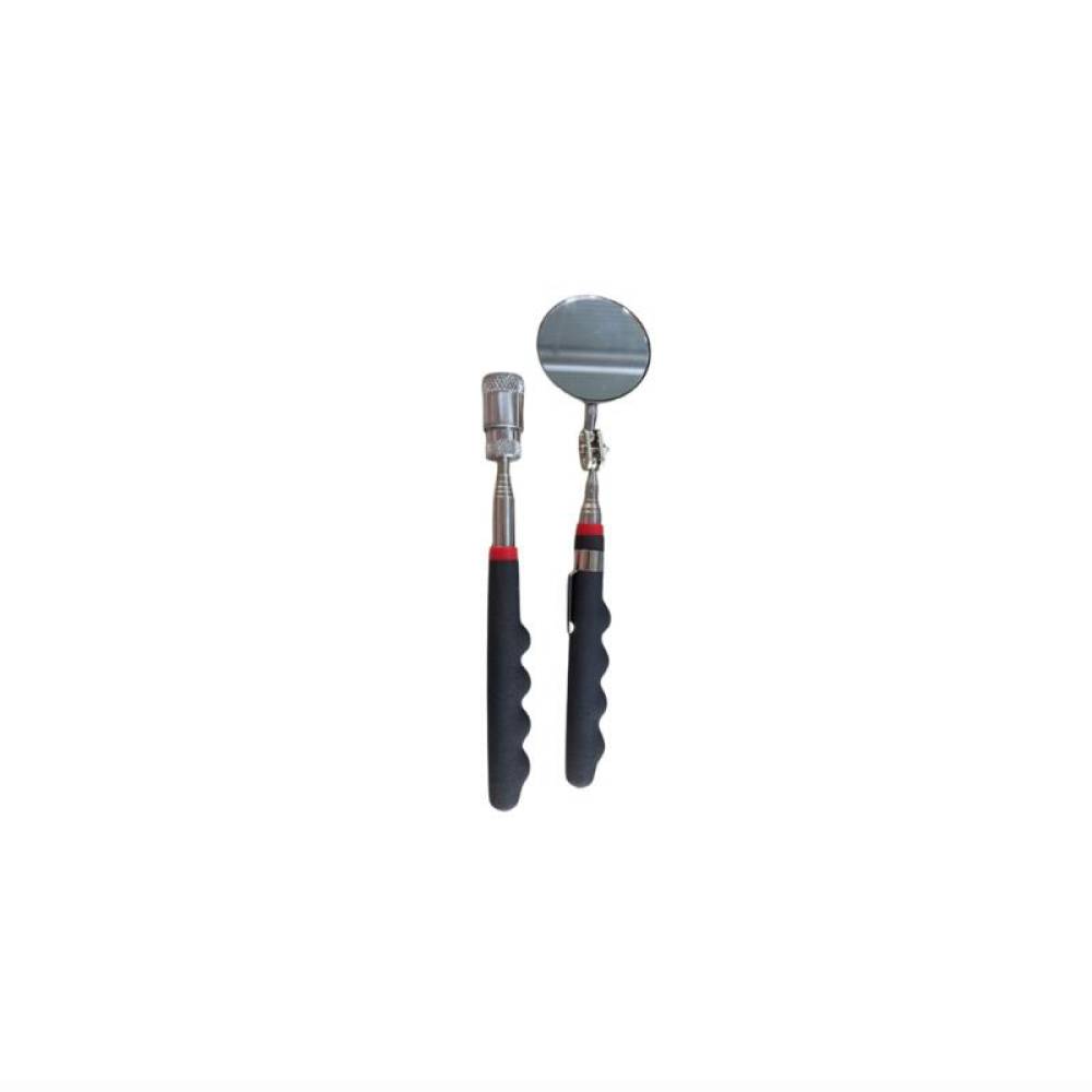 Set oglinda inspectie telesocpica si recuperator magnetic cu lanterna LED, AKC8221 TruckLed
