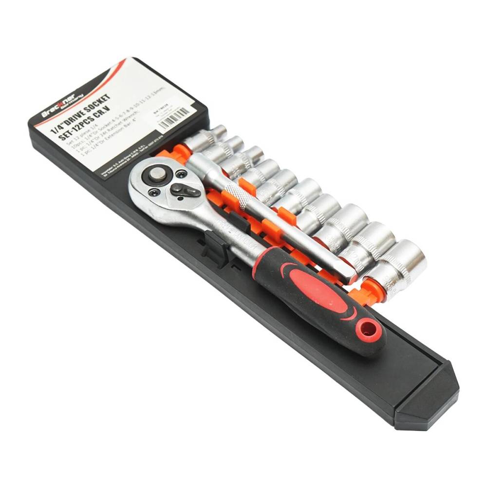 Set chei tubulare 4-13 trusa, 10chei, cu extensie si clichet, rigla  BK78028