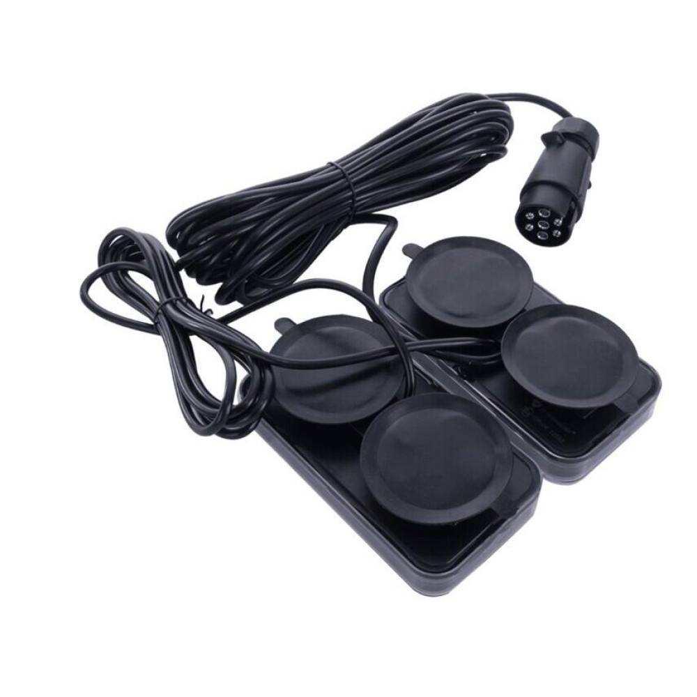 Kit lampi remorca LED, magnetice, 3 functii, 155x80, 12-24V, 7.5m lampa-priza, 2.5m lampa, TT.12024