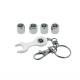 Breloc chei cu 4 capacele B, silver, 4006901 Butzi