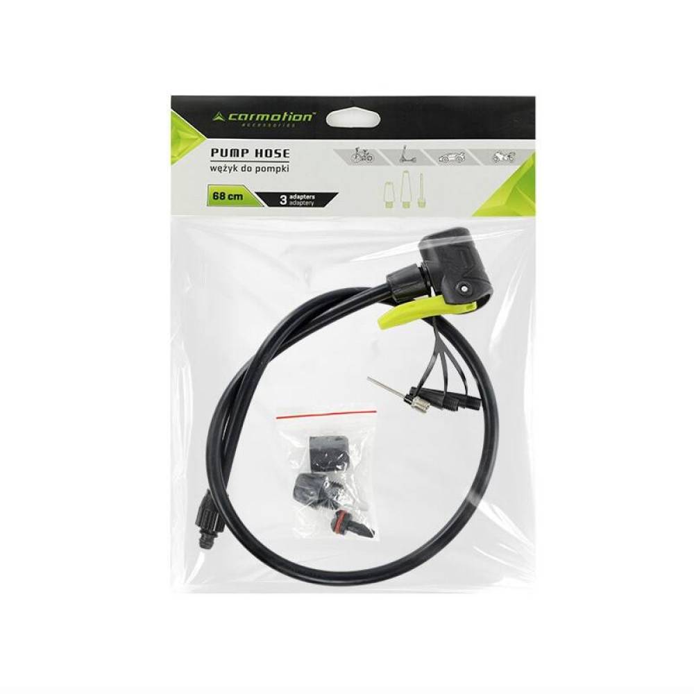 Furtun pentru pompa aer, 68cm, cu adaptori, TPU, 83511 Carmotion 