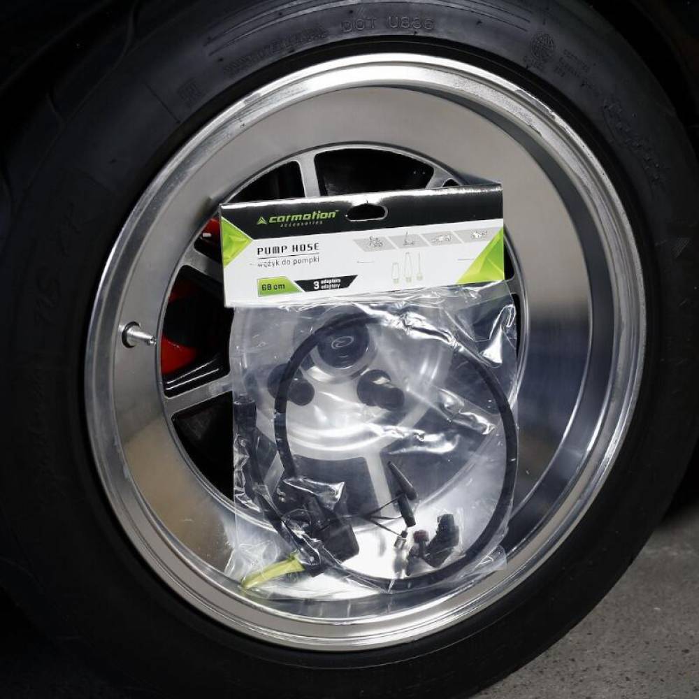Furtun pentru pompa aer, 68cm, cu adaptori, TPU, 83511 Carmotion 