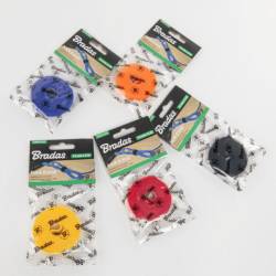 Banda scai velcro multifunctionala, rola 2mx12mm, neagra, HLT1202/BK Bradas