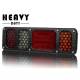 Lampa stop 450x139, 6 functii, cu ceata si mers inapoi, cu cablu 1.5m, 24V, dreapta, HEAVY DUTY Horpol LZD 2855