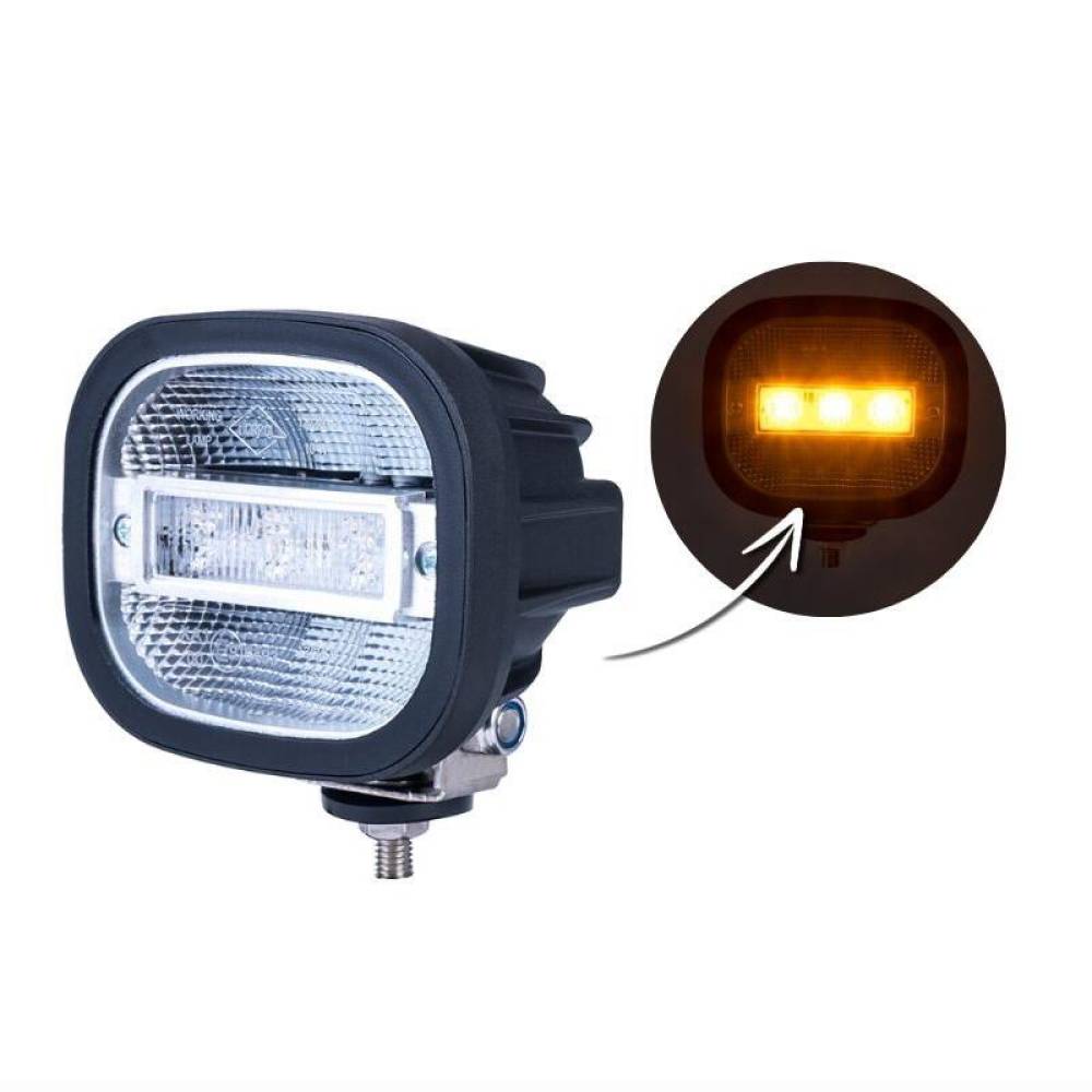 Proiector lucru 100x85, LED, cu functie stroboscopica galbena, 12-24V, 14W, 1200lm, 5600K, cablu 1.5m, LRD3068 Horpol