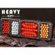 Lampa stop 450x139, 6 functii, cu ceata si mers inapoi, cu cablu 1.5m, 24V, stanga, HEAVY DUTY Horpol LZD 2854