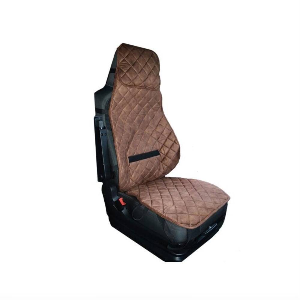 Husa scaun camion universala, maro, material catifea, PKR043 ARS