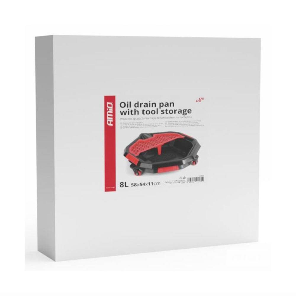Tava scurgere ulei pe roti, cu compartiment pentru scule, 2in1, 04264 Amio