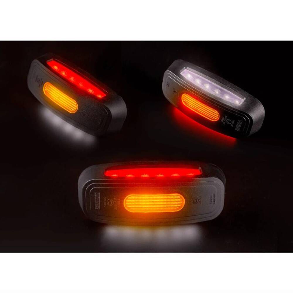 Lampa gabarit 110x46 LED, cu protectie, 3 functii, alb-galben-rosu, cu suport, FT-039 I LED Fristom