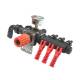 Distribuitor erbicidat 3 cai cu manometru glicerina (intrare 28mm, iesire 15mm) IXIN bs69