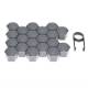 Set 20 capacele plastic, pentru prezoane 21inch, grafit, 63786 Carmotion