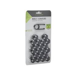 Set 20 capacele plastic, pentru prezoane 19inch, grafit, 63785 Carmotion