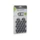Set 20 capacele plastic, pentru prezoane 19inch, grafit, 63785 Carmotion