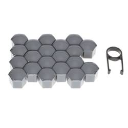 Set 20 capacele plastic, pentru prezoane 19inch, grafit, 63785 Carmotion