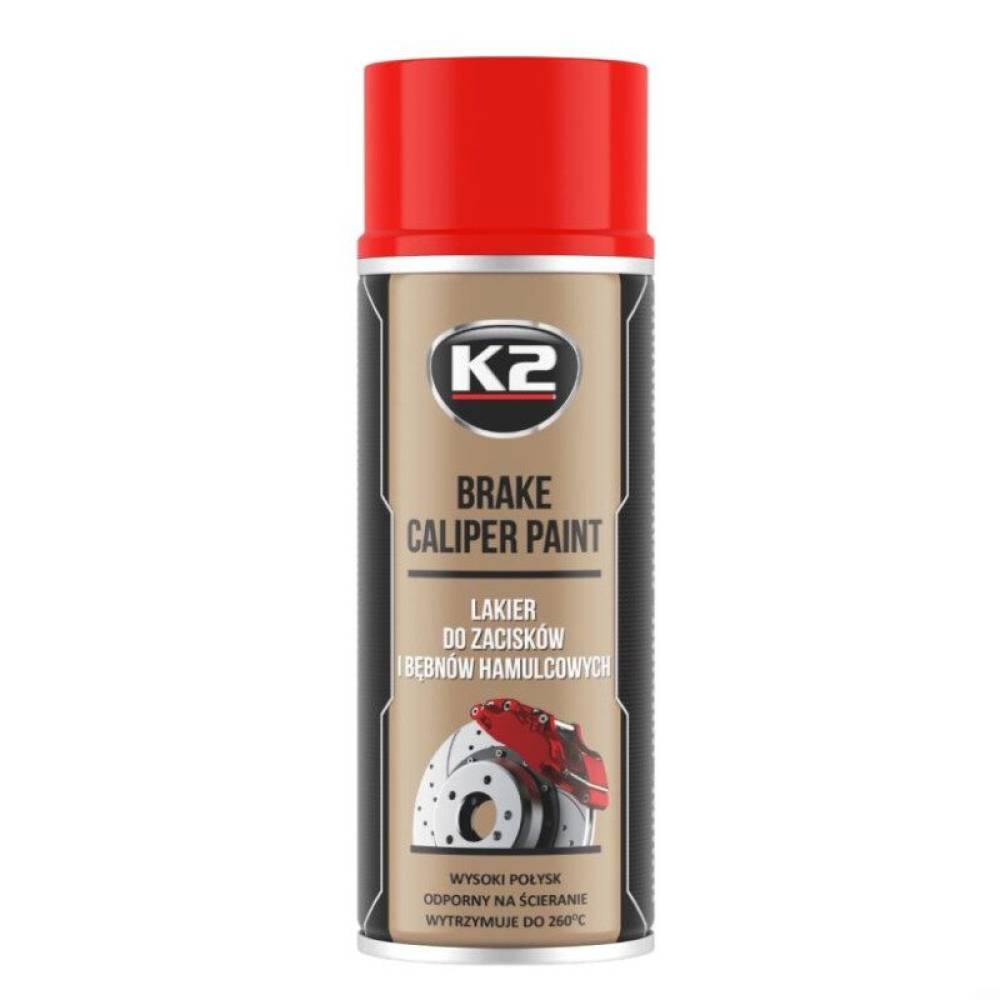 Spray vopsea etriere, temperaturi inalte 400ml, rosu, Brake Caliper K2 L346CE