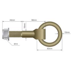 Inel ancorare podea, tip Pin, filet M14, inel fi63 exterior, h 100mm, Solus UPZK1
