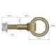 Inel ancorare podea, tip Pin, filet M14, inel fi63 exterior, h 100mm, Solus UPZK1