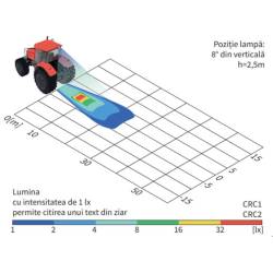 Proiector zi DRL, cu Led, fi 80, 83x60, mufa DT04-02, incastrabil, prindere cu 4 suruburi, Wesem CRC1C 48131.02