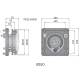 Far fi 142/ 150, 164x164, incastrabil, universal, camioane, tractoare, rama patrata, cu pozitie, Deutz PES2. 42030 Wesem