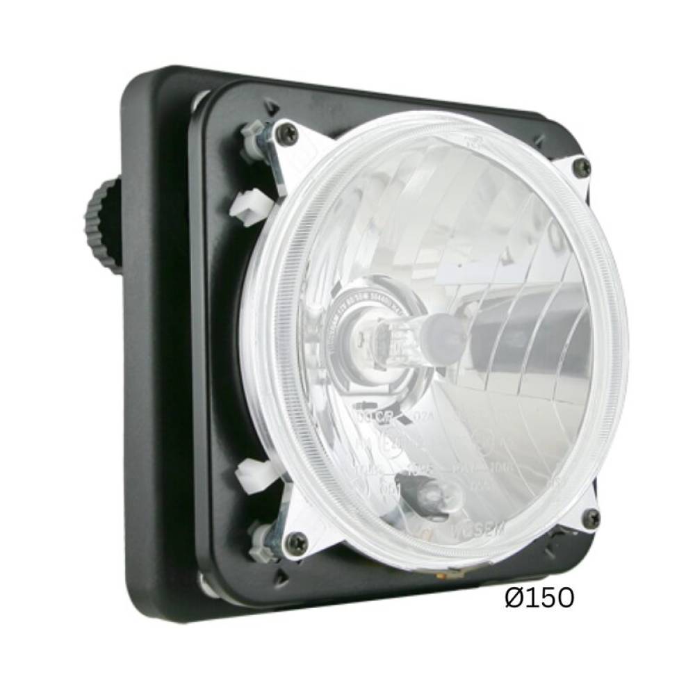 Far fi 142/ 150, 164x164, incastrabil, universal, camioane, tractoare, rama patrata, cu pozitie, Deutz PES2. 42030 Wesem