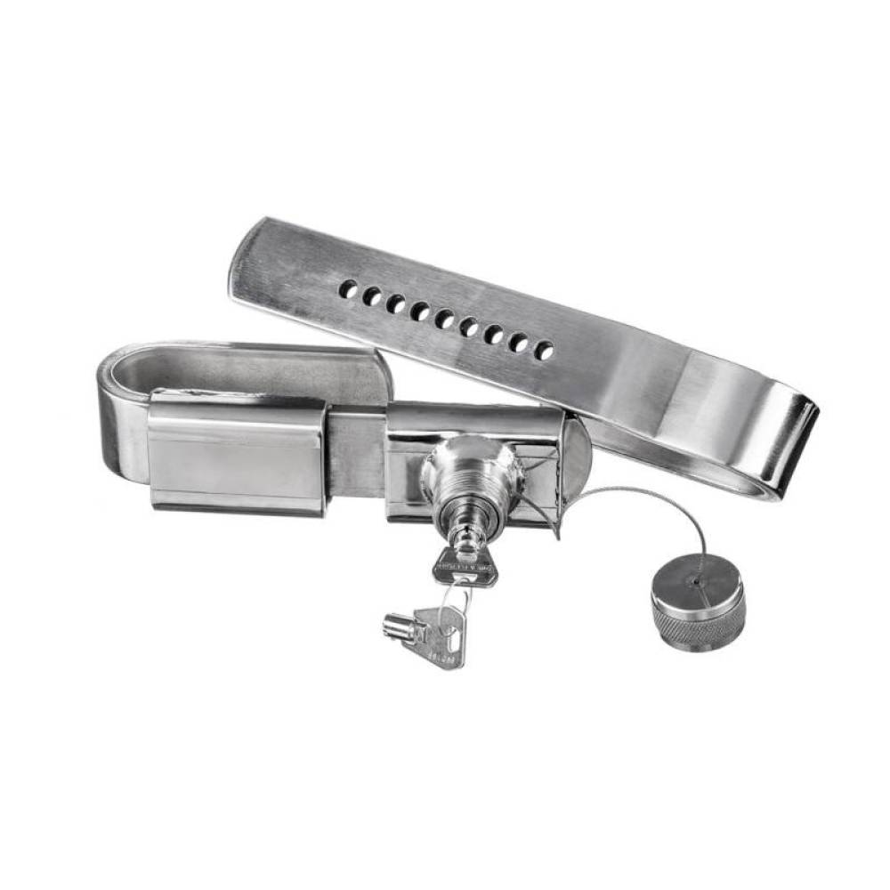 Antifurt container, deschidere 250-335mm, latime 8cm, din otel inoxidabil OH18N9, AGS020