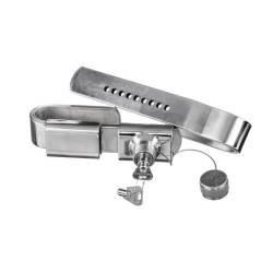 Antifurt container, deschidere 250-335mm, latime 8cm, din otel inoxidabil OH18N9, AGS020