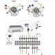 Kit instalatie electrica, cu controler, cu priza 13 pini, anulare senzor parcare cu tranzistor, Piair ETk 13.11 PDC