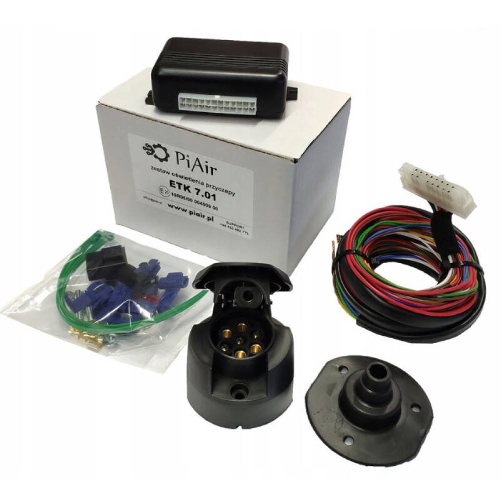 Kit instalatie electrica, cu controller, cu priza 7pini, cu releu, Piair ETk7.01