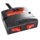 Girofar rampa transversal 116x22 cm, LED, 12-24V, 20 module LED, 73 Leduri, 2 intrerupatoare, 8136A-7 Amber