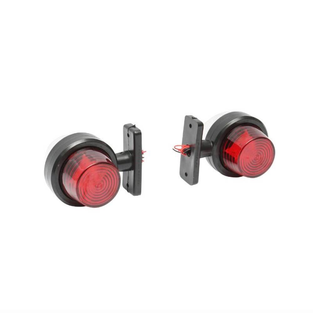 Lampa gabarit brat 105mm, LED, Old School, alb-rosu, Formplas BK69476