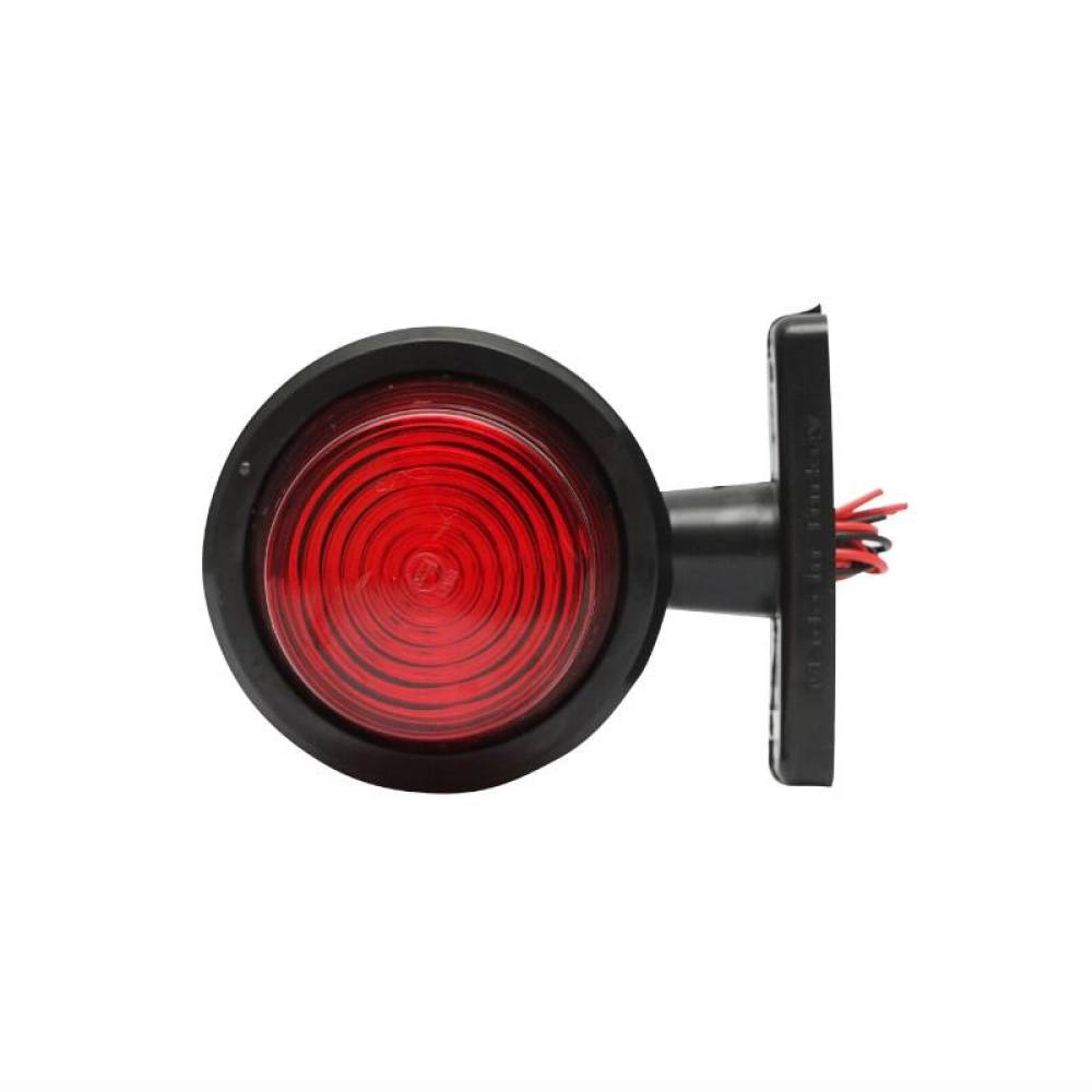 Lampa gabarit brat 105mm, LED, Old School, alb-rosu, Formplas BK69476