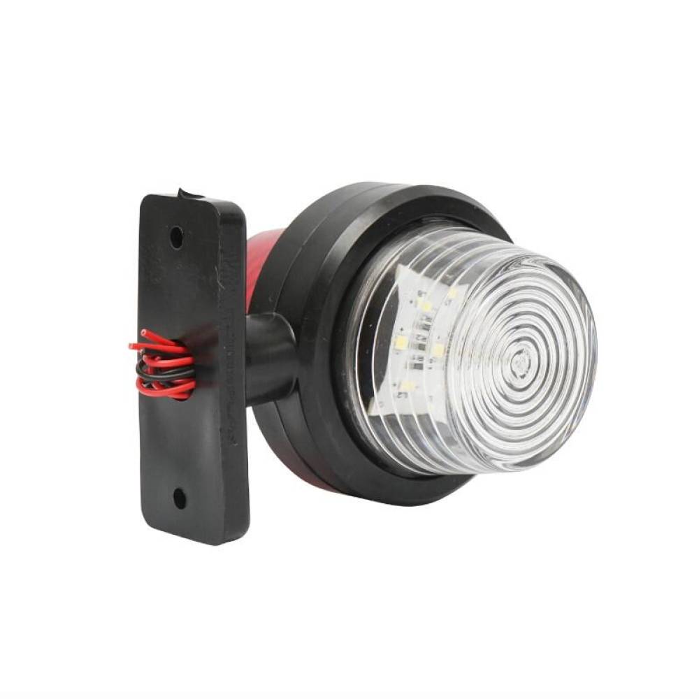 Lampa gabarit brat 105mm, LED, Old School, alb-rosu, Formplas BK69476