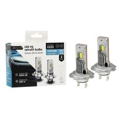 Set 2 becuri H7-H18, LED CSP, 12V, 35W, 4200lm, 6000K, Canbus, HL Retrofit Series, Vision 83300 Carmotion