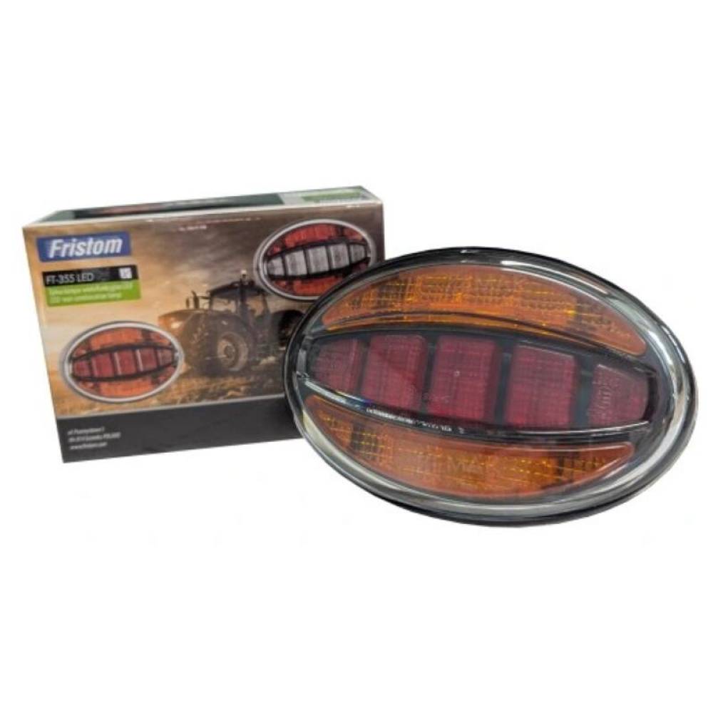 Lampa stop 140x93, 3 functii, ovala, FT-355 LED Fristom