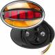 Lampa stop 140x93, 3 functii, ovala, FT-355 LED Fristom
