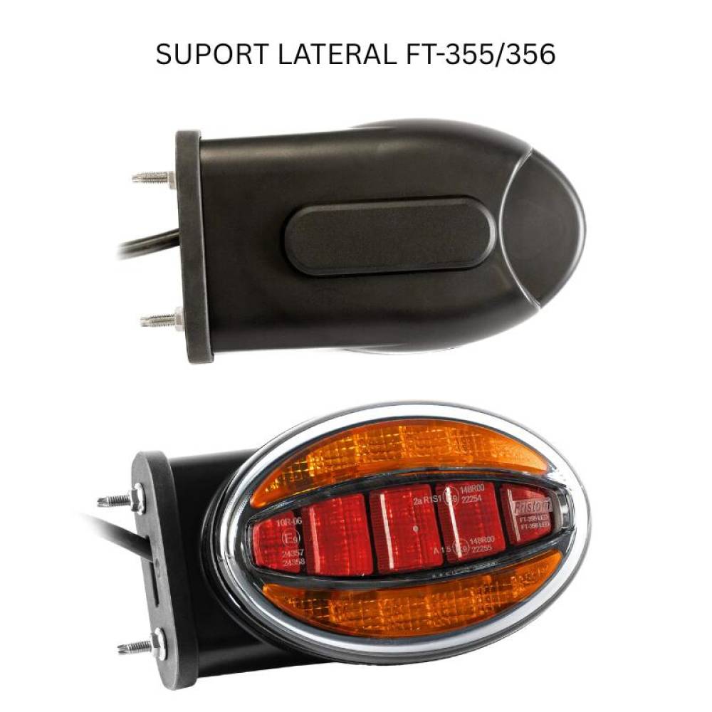 Lampa stop 140x93, 3 functii, ovala, FT-355 LED Fristom