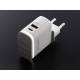 Incarcator rapid cu 2 USB-uri, priza 220V, LED, USB-C si USB-A, 25W, 3AQC, GaN PD, cu 3 adaptoare pentru prize UE, Marea Britanie și SUA, Wayme 63049 Carmotion