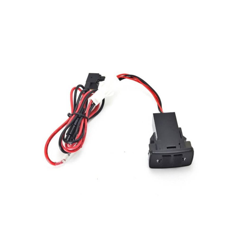 Priza 2 USB dreptunghiulara, incastrabila, 12-24V, 2,1A, pentru bord cu capac din cauciuc Priza 2 USB dreptunghiulara, incastrabila, 12-24V, 2,1A, pentru bord cu capac din cauciuc