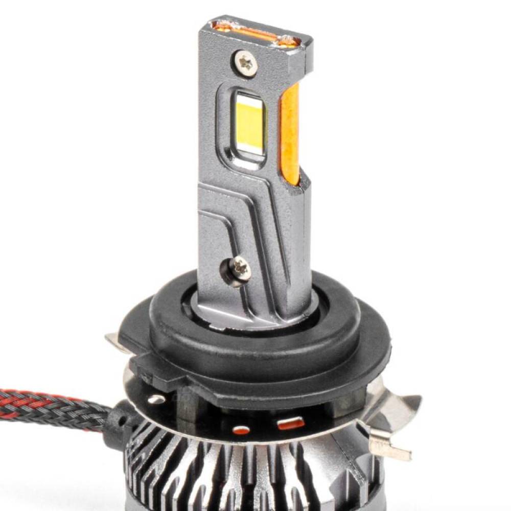Set 2 becuri H7-1, LED, 9-48V, 50W, 4500lm, 6500K, cu radiator, HP Full Canbus, 03675 Amio