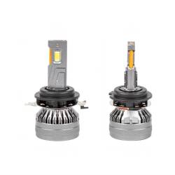 Set 2 becuri H7-1, LED, 9-48V, 50W, 4500lm, 6500K, cu radiator, HP Full Canbus, 03675 Amio