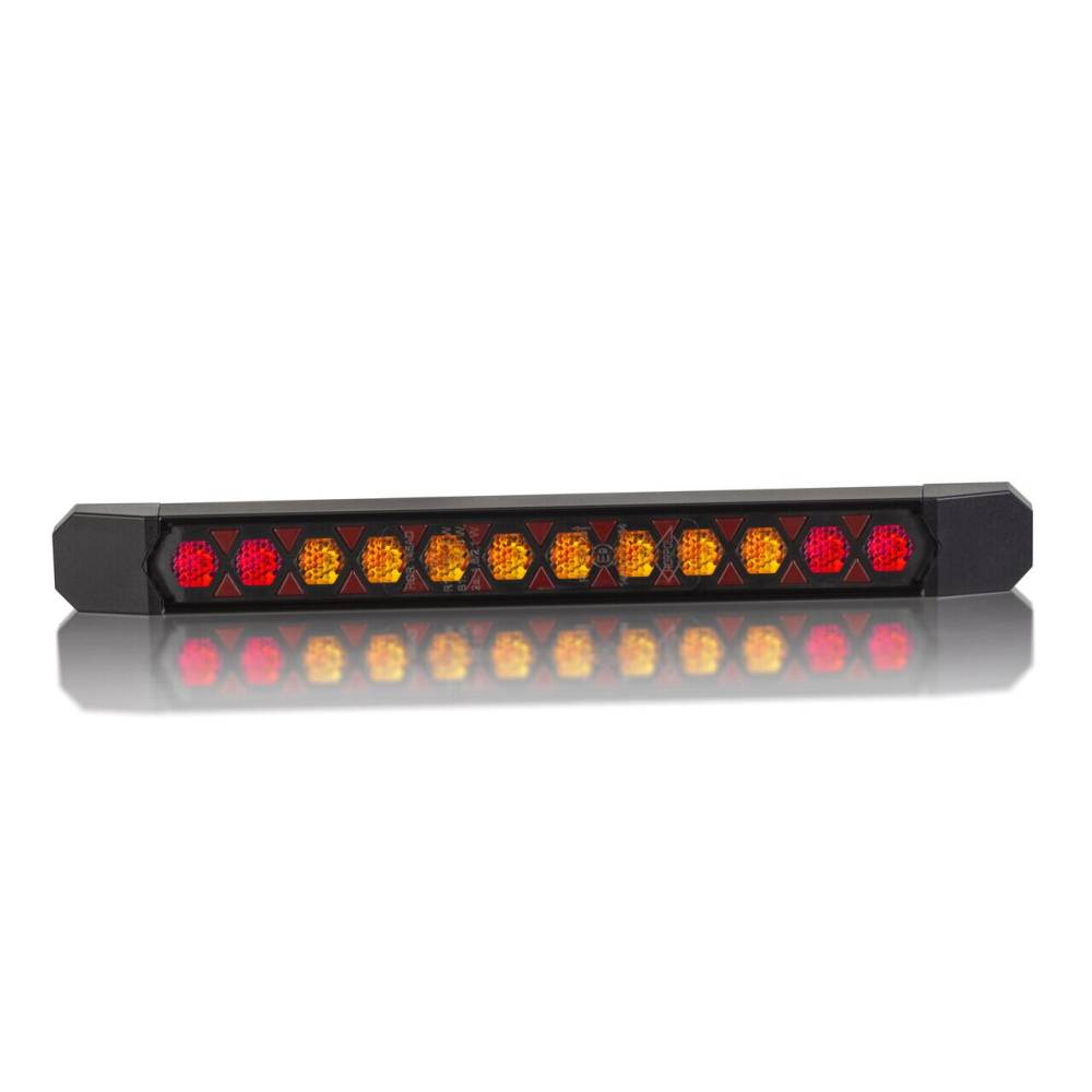 Lampa spate 252x27, 3 functii, LED, cu semnalizare dinamica slim, LIZARD, LZD 3141 Horpol