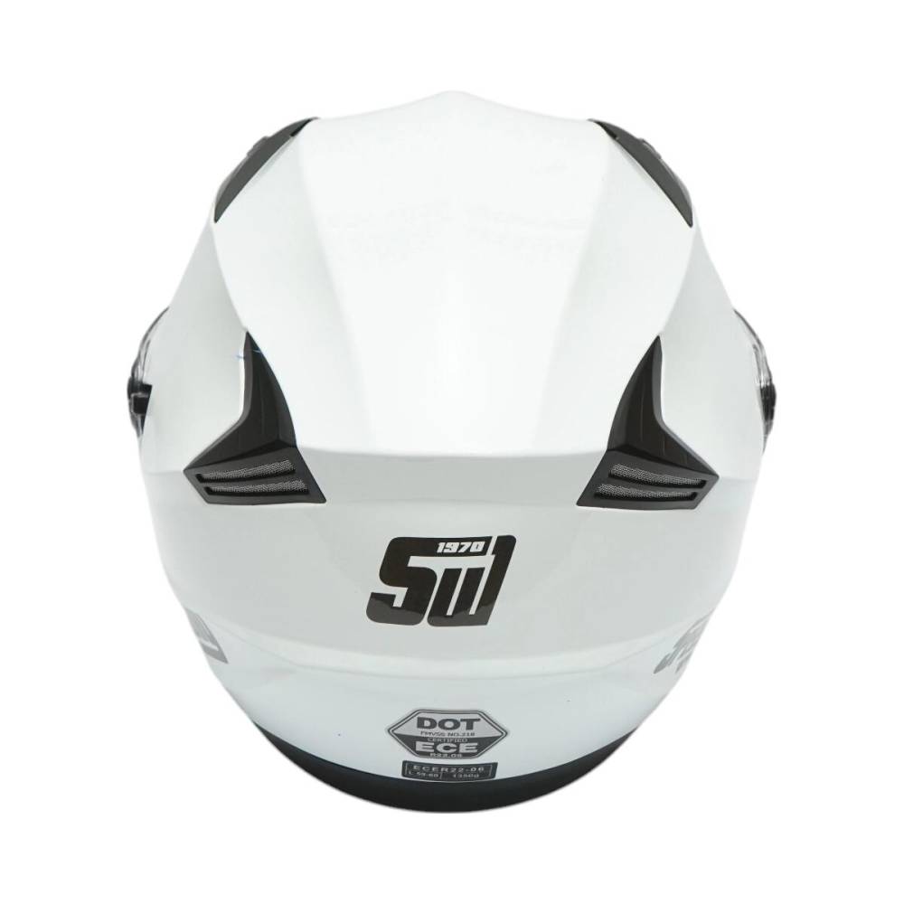 Casca moto tip jet, alba, model urban, cu viziera transparenta si ochelari de soare, mar L, SPEEDWAY TM80