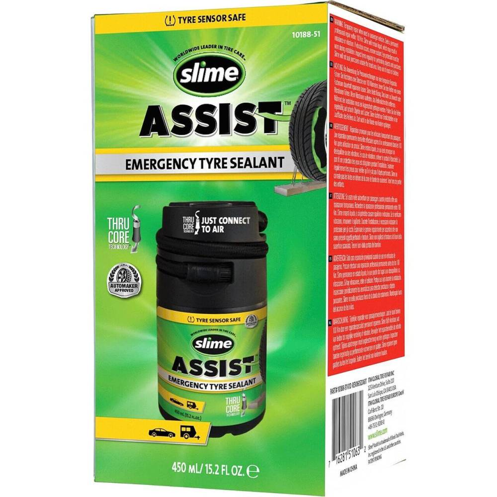 Refil cu solutie pentru compresor 450ml, cu furt, Asist SLIME 10188-51